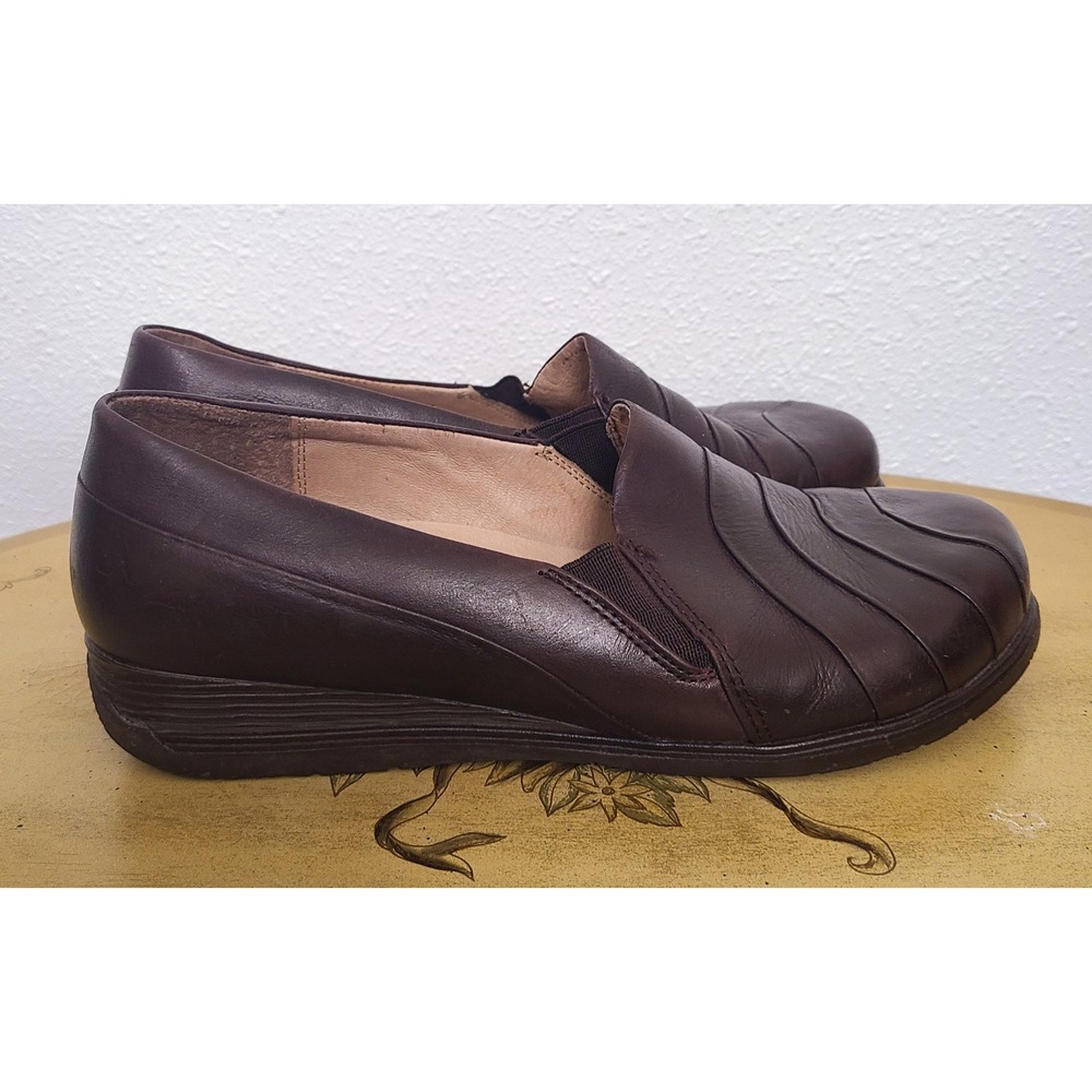 Dansko EU 40 US 9  9.5 Brown‎ Leather Slip On Loafers Comfort Shoes Quiet Luxury